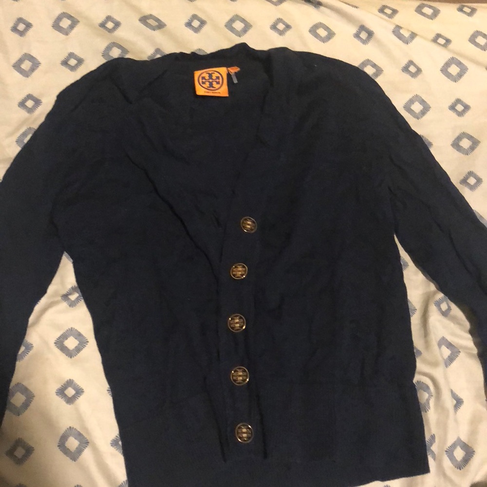Tory Burch NWOT navy cardigan